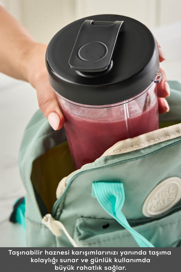 Blend & Rush Inox Personal Kişisel Smoothie Blender Black - 7