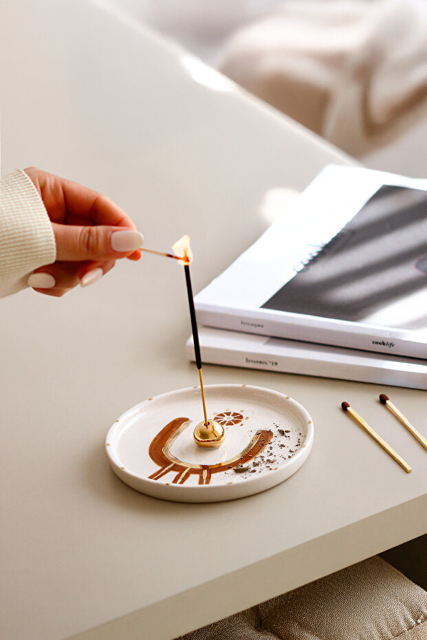 ZEN EL YAPIMI SERAMİK TÜTSÜLÜK / SERAMİK ÇUBUK TÜTSÜLÜK - 3