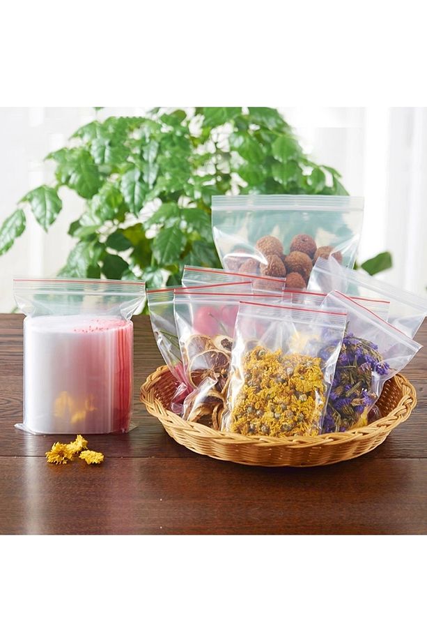 Kilitli Torba Kına Çerez Poşeti 11x14cm 100 Adet 1 Paket - 4