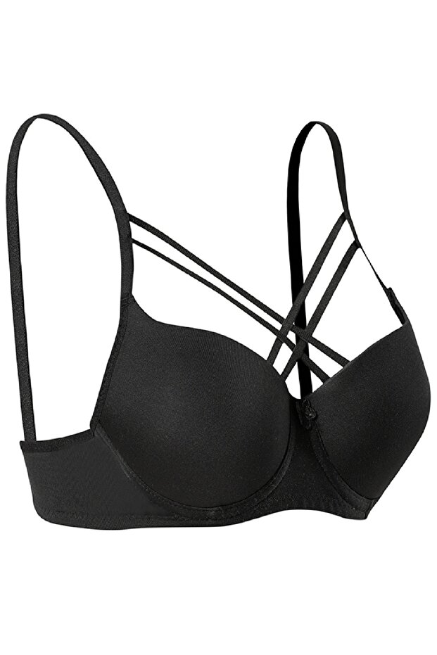 Cross String Bra with Silicone Support / Push up Micro Romper Ebr1160 - 1