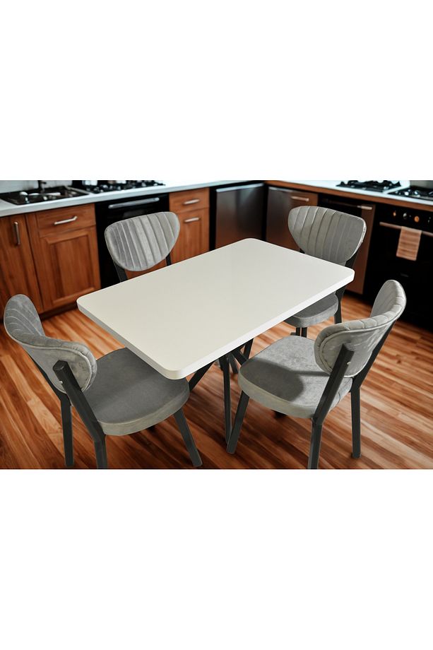 YEMEK MASASI 70X110 (4 ELMA SANDALYE) - 1