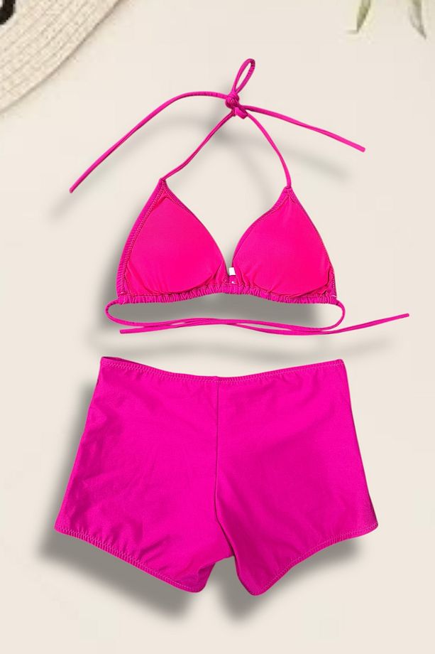 Kadın Üçgen Şortlu Bikini Takımı - 2