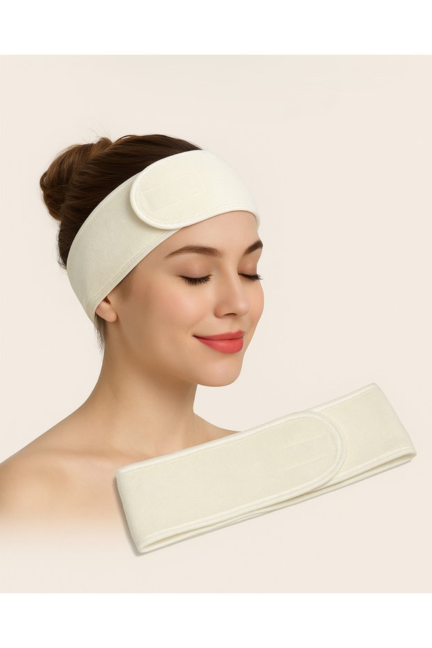 Bamboo Towel Fabric Satin Bias Hair Band – Face Washing & Skin Care