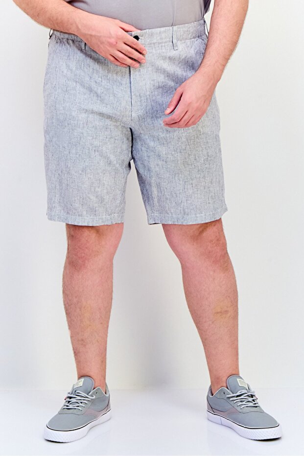 شورت رجالي مخطط أساسي، متعدد الألوان - 1