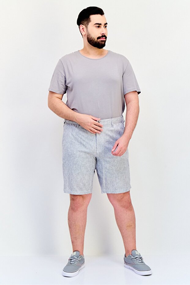 شورت رجالي مخطط أساسي، متعدد الألوان - 4