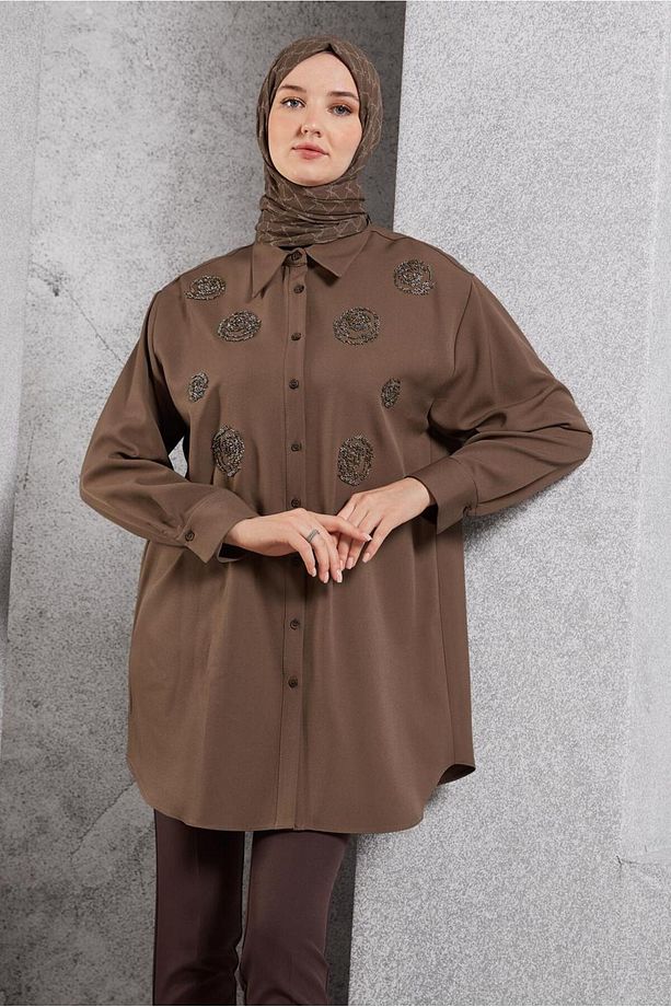 BONCUK İŞLEMELİ TUNİK 45049 - 1