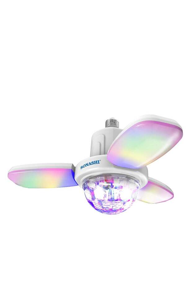 Disco LED Lamp with Bluetooth Speaker with 2.5W | 3 Leaf Bright Light with Foldable feature
