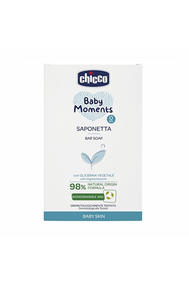 Chicco Baby Moments Bar Soap for Baby Skin 0m+ 100gr