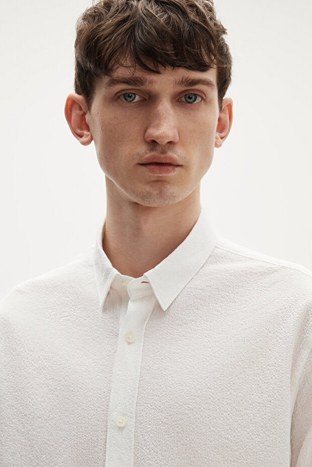 Slim Fit Beyaz Gömlek - 2