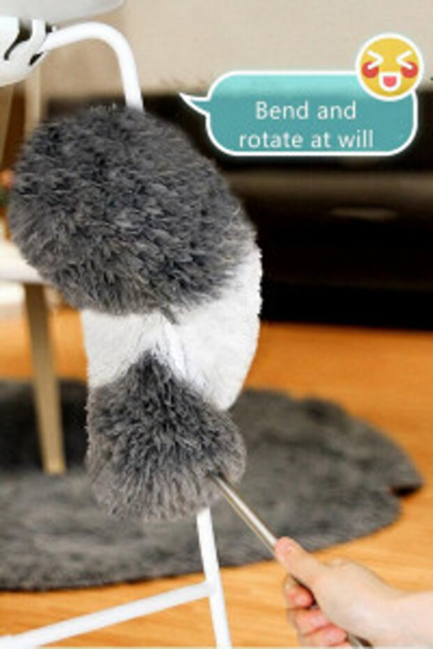 Microfiber dust mop with telescopic handle, 252 cm - 8