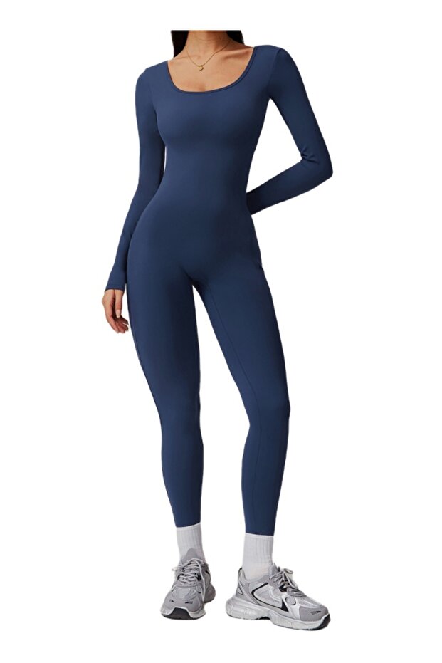 Womens Long Sleeves Shapewear Bodysuit Tummy Control