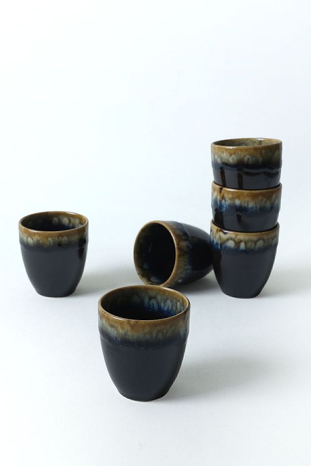 Shizen Brown Latte Kupa 8 Cm 6 Adet Q29 - 5
