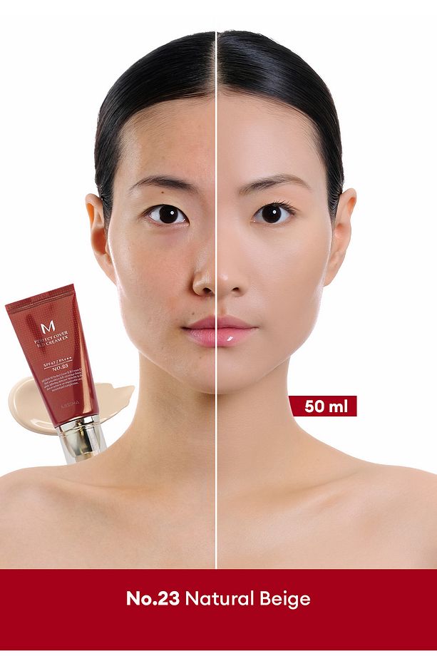 Mükemmel Kapatıcılık Sunan Çok Fonksiyonlu M Perfect Cover BB Cream Ex SPF42/PA+++ No.23 (50ml) - 1