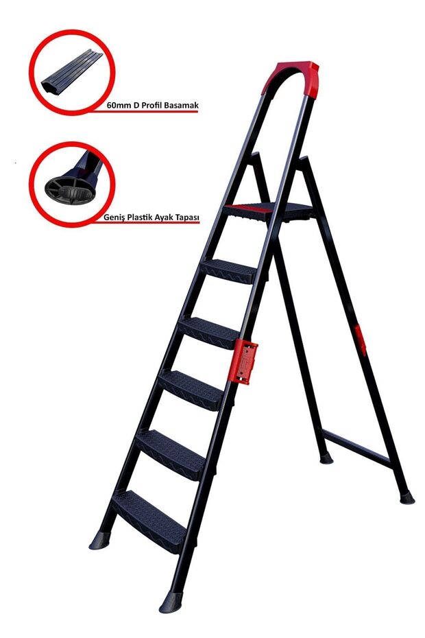 Anka Plus 5+1 Basamaklı Metal Merdiven - 3