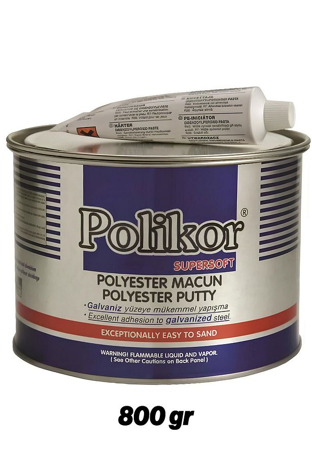 800 Gram Çelik Macun Oto Kaporta Polyester Tamir Macunu Zımpara Sertleştirici - 2