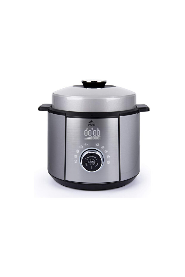 6L Capacity Pressure Cooker, 10 Adjustable Programs, 7 Pressure Programs, 1100W, EVKA-PC6010S