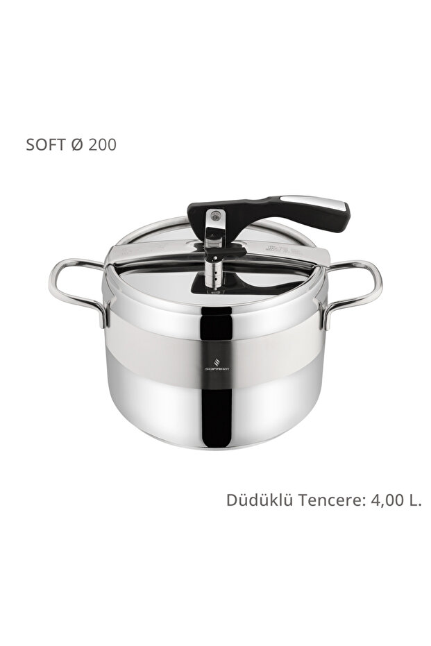 Soft 4 Lt Klasik Düdüklü Tencere - 1