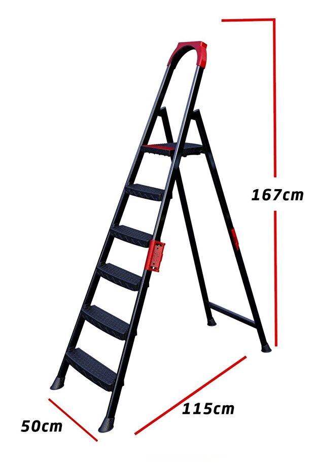 Anka Plus 5+1 Basamaklı Metal Merdiven - 2