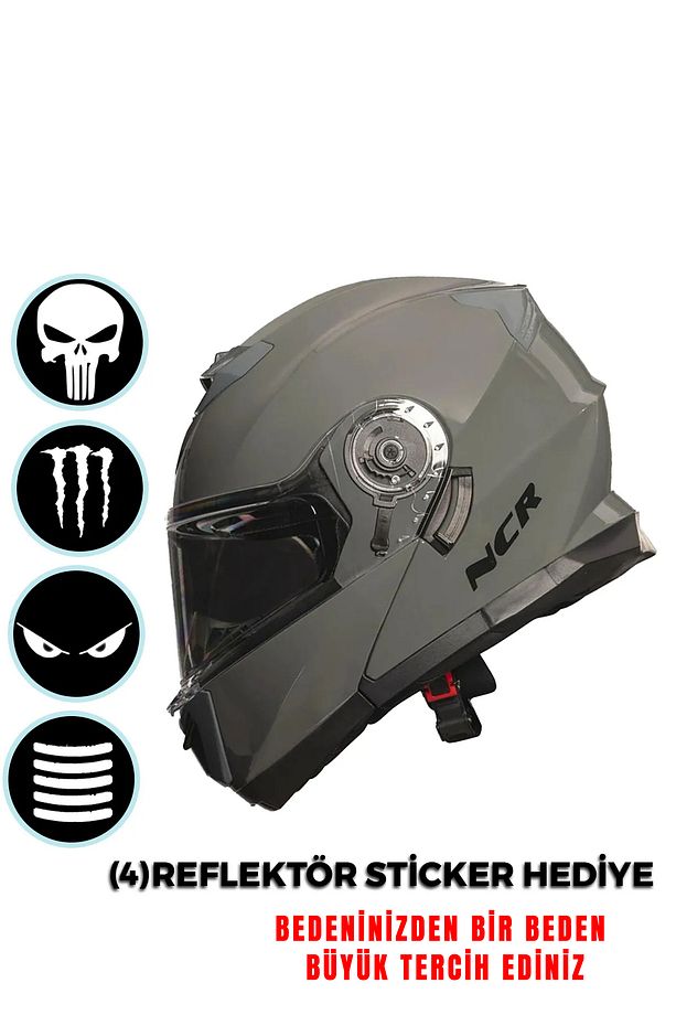 Stars Çene Açılır Nardo Kask(Ece Belgeli) - 1