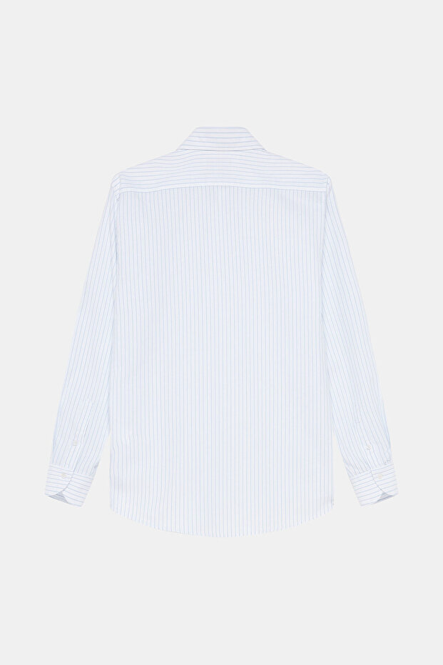 BEYAZ UZUN KOLLU GÖMLEK - 3