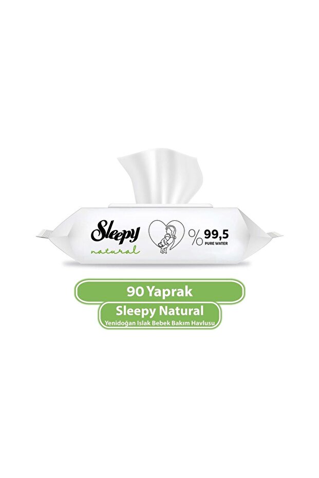 Natural Newborn Wet Wipes 90 Pieces