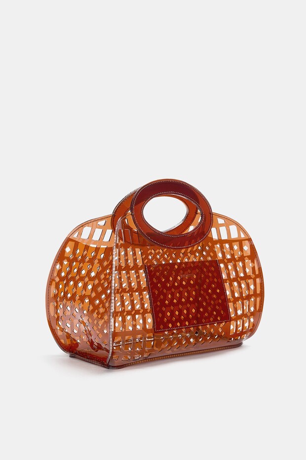 Vinil sepet çanta - 5