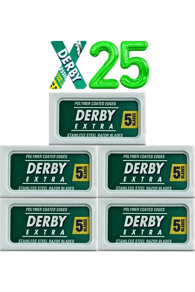 25 Extra Double Edge Stainless Steel Razor Blades