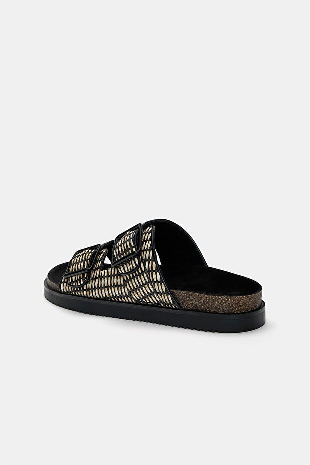 Desenli tokalı sandalet - 6