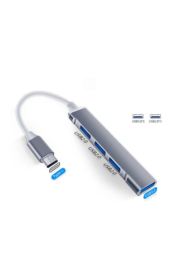 Type-c To Usb Hub 4 Port Çoklayıcı Macbook Ile Uyumlu Çoğaltıcı Type C To Usb Converter Hub - 4