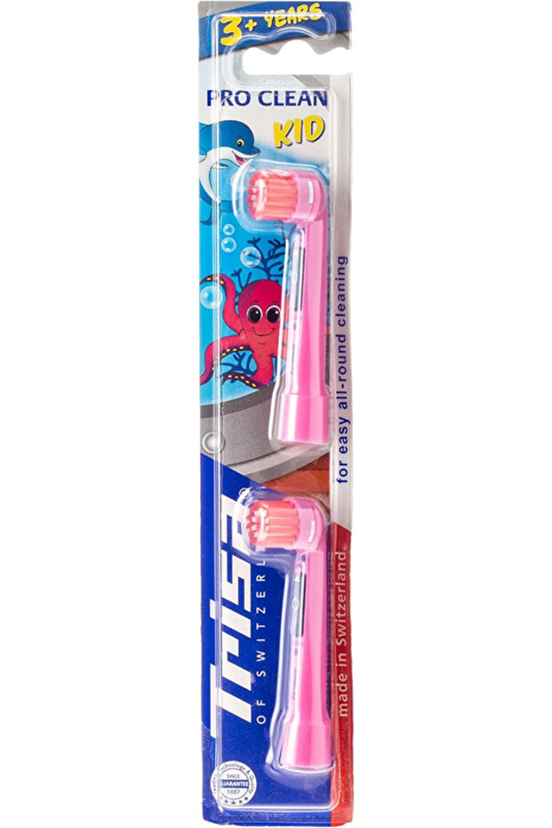 Trisa Pro Clean Kid Toothbrush Refill, 2 Pieces