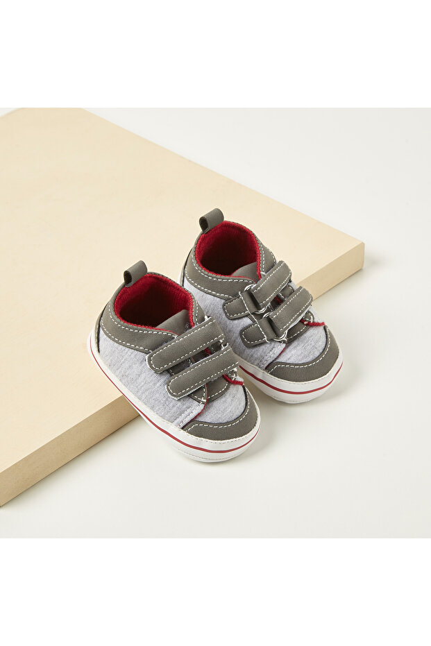 Colourblock Booties with Hook and Loop Closure - 2
