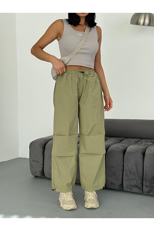 Cagla Diz Nabrano padobranske hlače - 6