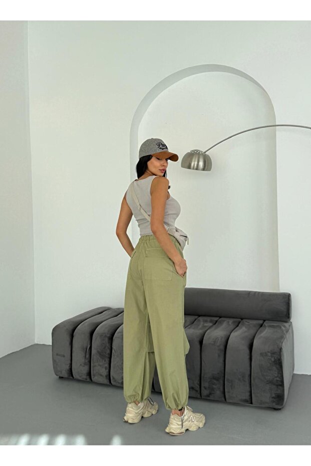 Cagla Diz Nabrano padobranske hlače - 8