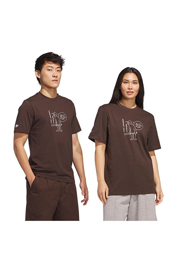 Kahverengi Erkek T-shirt Shmoo G Tee 3 Jc7651 - 8