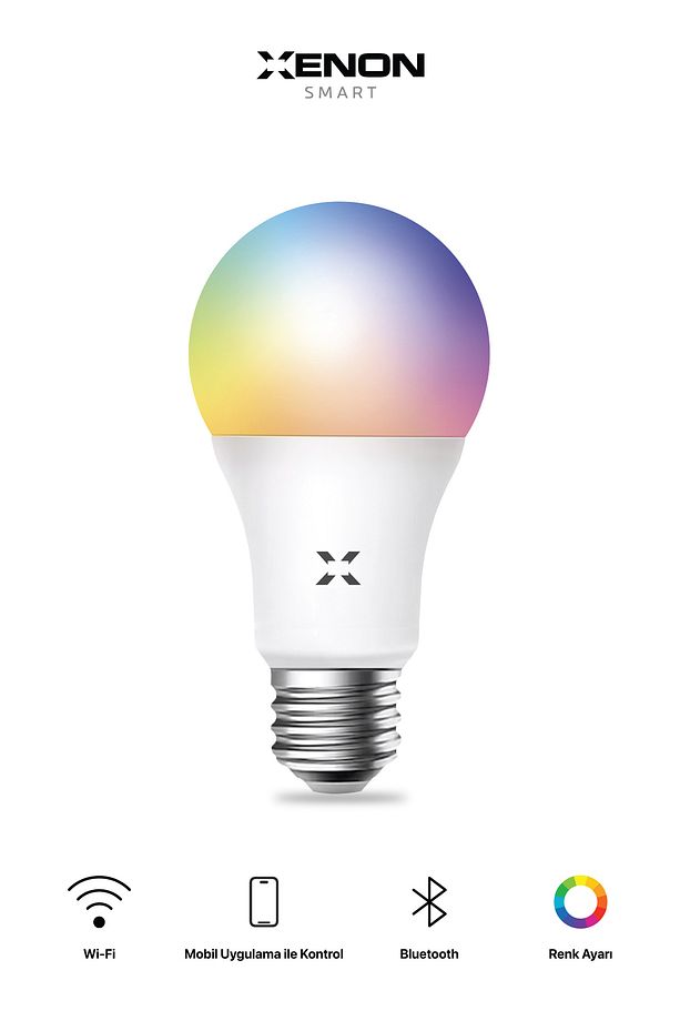Akıllı Rgb Led Ampul 9w Mobil App Kontrol Sesli Komut Wi-fi Zamanlayıcılı Aydınlatma X7021 - 3