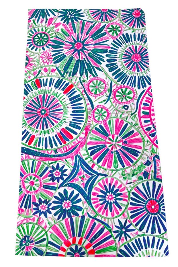 منشفة الشاطئ منقوشة ماندالا - 4