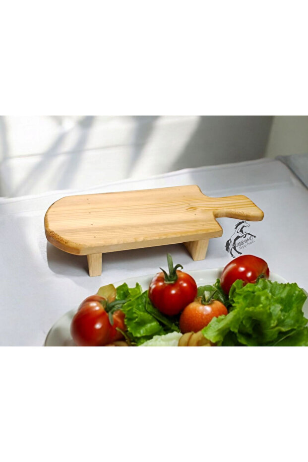 Footed Wooden Cutting Board, Wooden Presentation Board, Serving Board, Salad Board Chopping Board