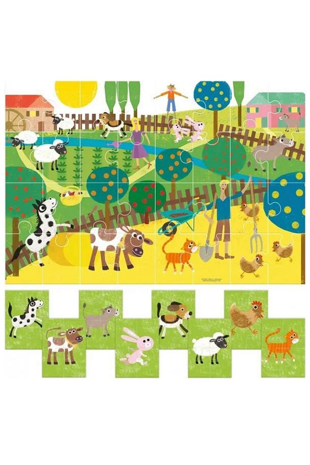 8+1 Çiftliğim Puzzle Büyük Iki Taraflı Parçalı Yapboz 8+1 My Farm Puzzle (2-5 Yaş) - 3