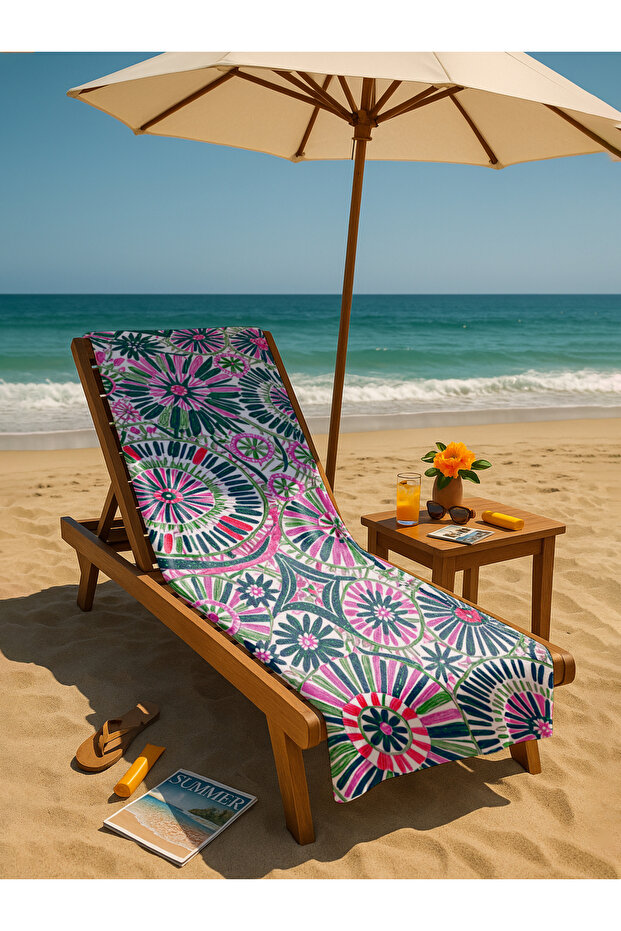 منشفة الشاطئ منقوشة ماندالا - 2