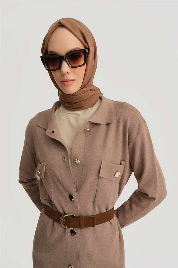 Hırka 24kd4210 Vizon - 4