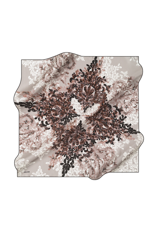 90X90 İpek Tivil Eşarp - 1