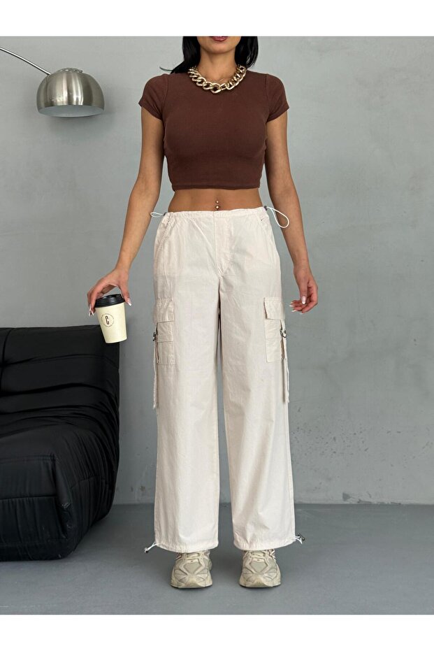 PARAŞÜT KUMAŞ KARGO CEPLİ PANTOLON - 7