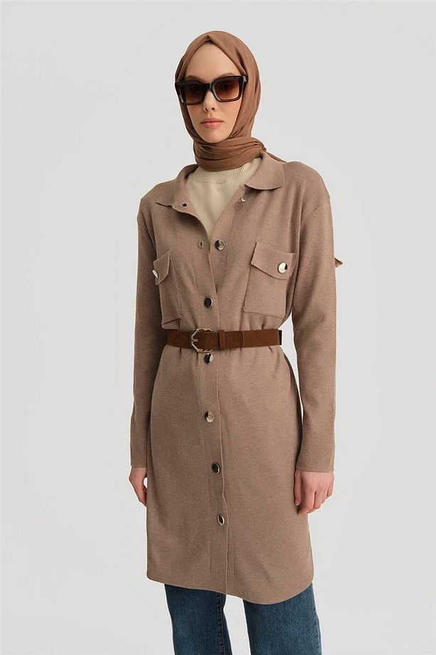 Hırka 24kd4210 Vizon - 3