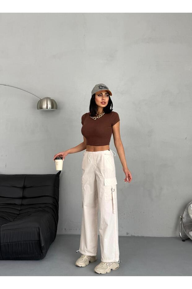 PARAŞÜT KUMAŞ KARGO CEPLİ PANTOLON - 3