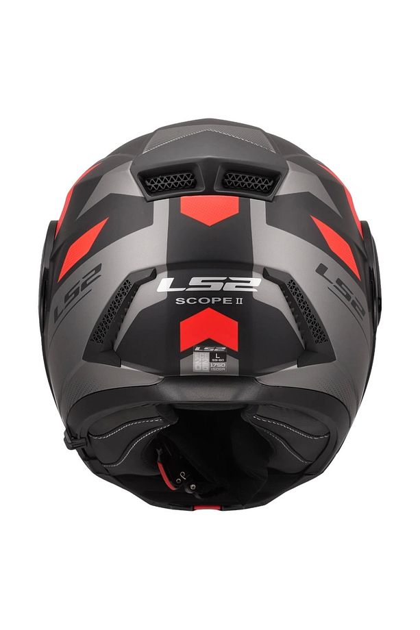 Scope 2 Durıa Mat Siyah-kırmızı Kask - 4