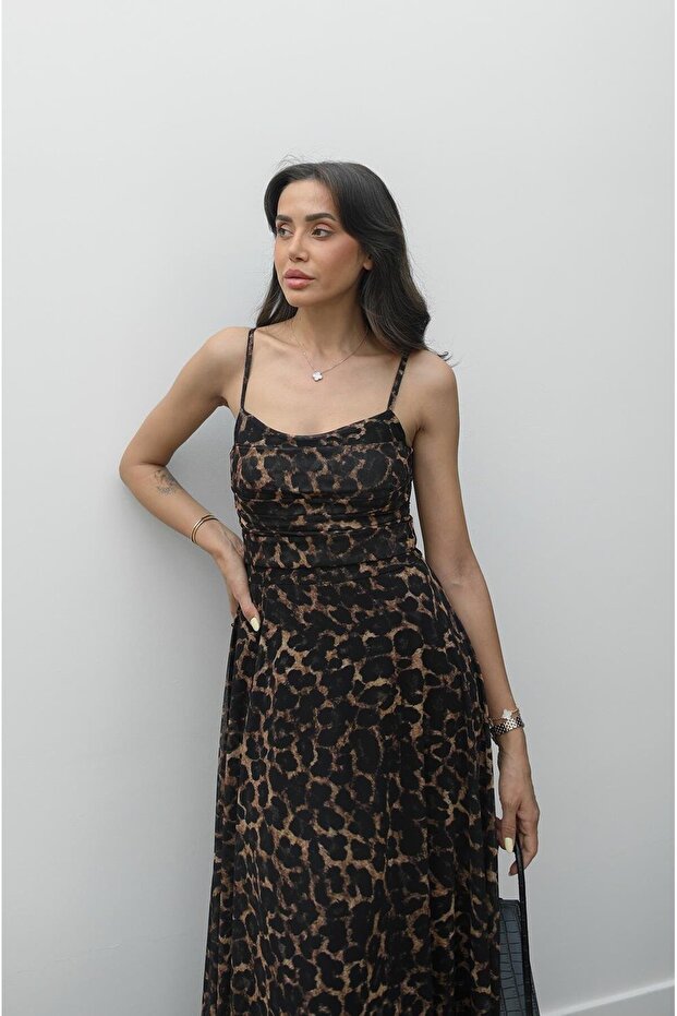 Φόρεμα Leopard Flounce - 5