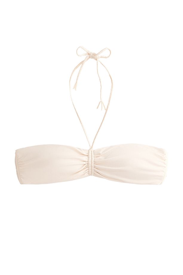 Saç örgüsü bandeau bikini üstü - 7