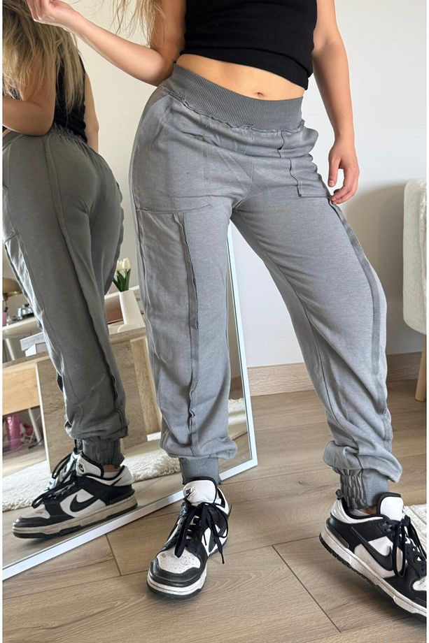 Şalvar Model Yıkamalı Jogger Pantolon - 2