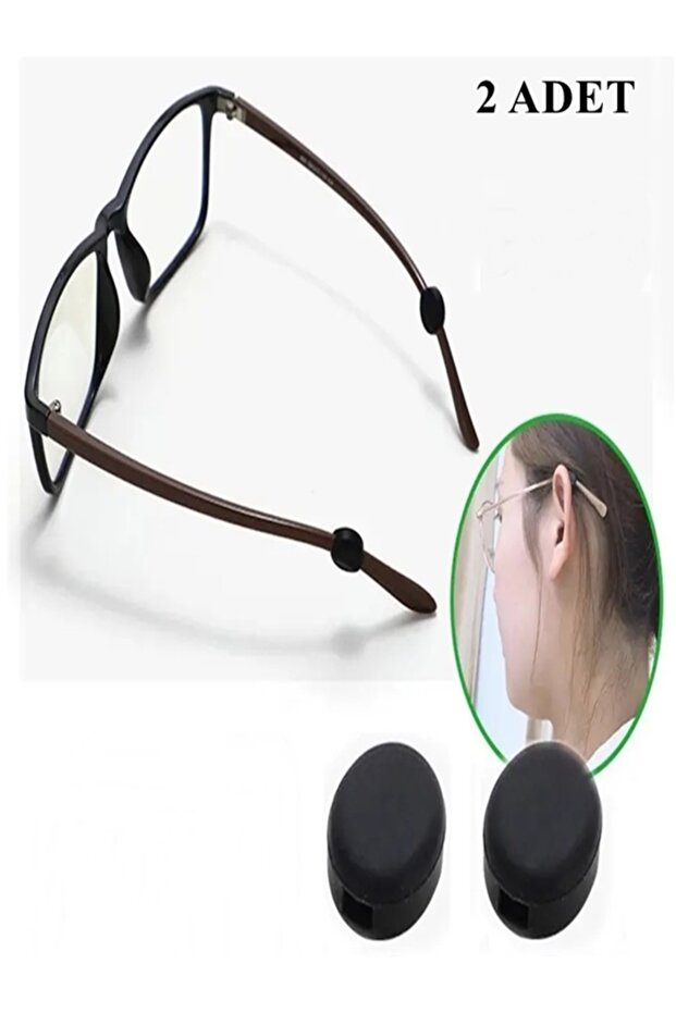 Glasses Anti-Slip Silicone Back of Ear Handle Holder (1 Pair)