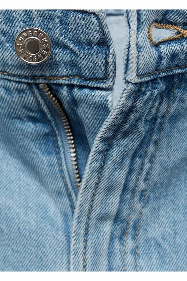 Pilili denim bermuda şort - 7